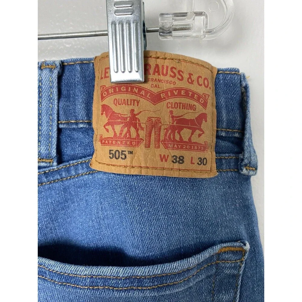 Levi Strauss & Co Jeans 505  Men W38 x L30 Straight Blue Denim